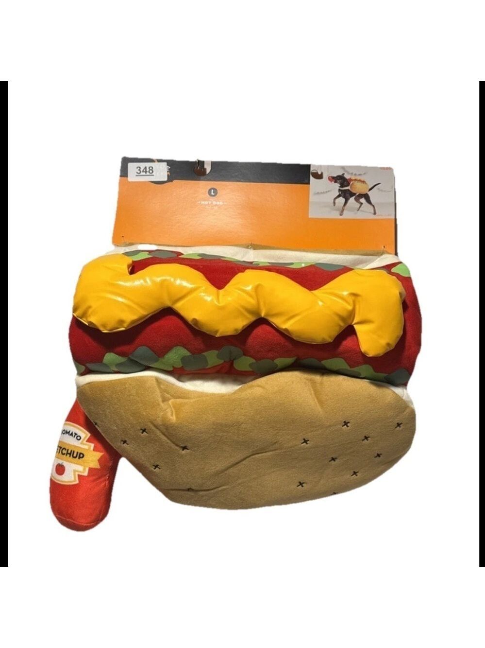 Hyde and Eek Hot Dog Pet Costume Large NWT